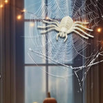 Skeleton spider Halloween decoration prop, with spider web prop