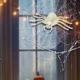 Skeleton spider Halloween decoration prop, with spider web prop