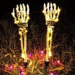 Skeleton hands emerging from the ground Halloween decoration