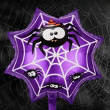 Spider design foil balloon Halloween decoration, spider web design