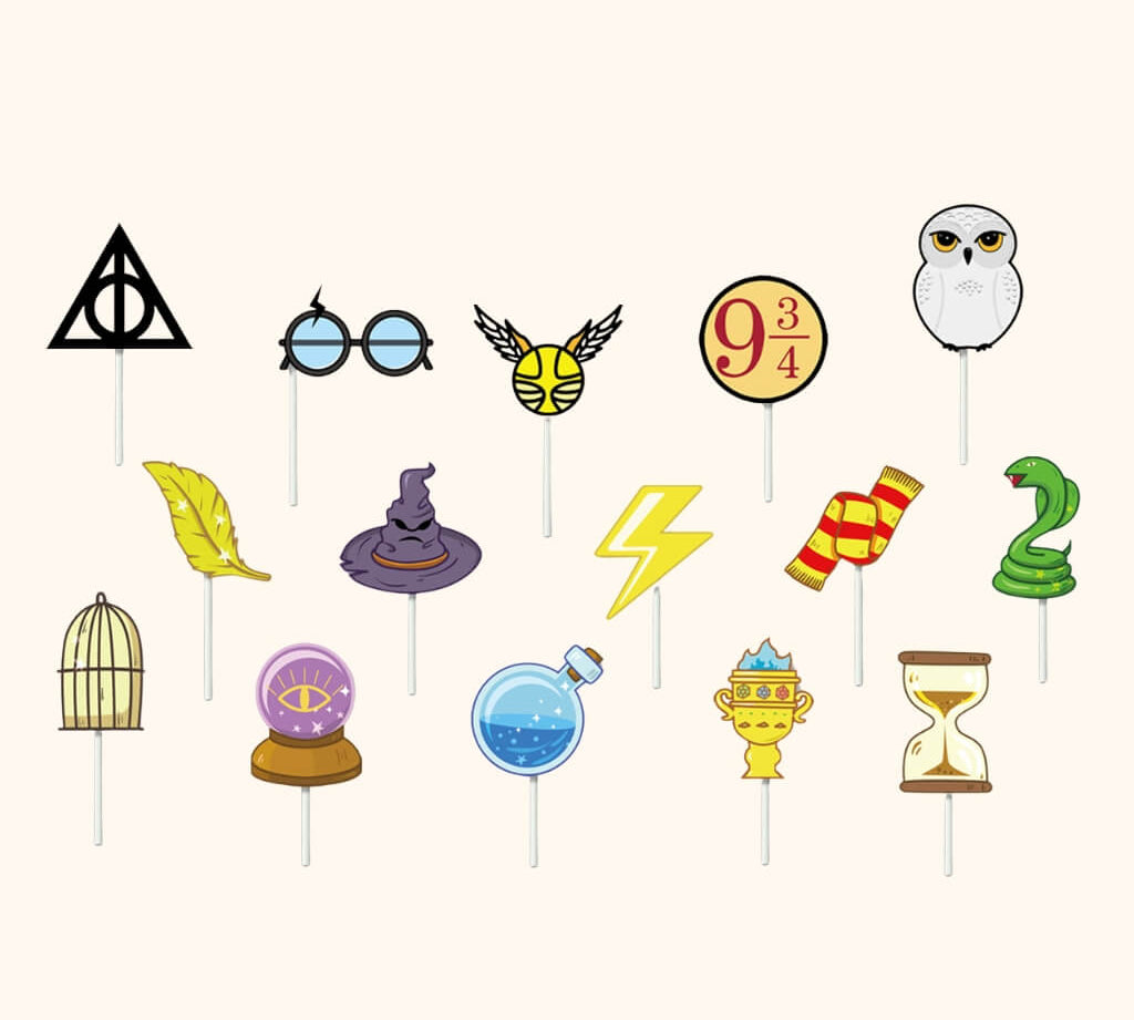 Harry Potter character cupcake toppers for fans