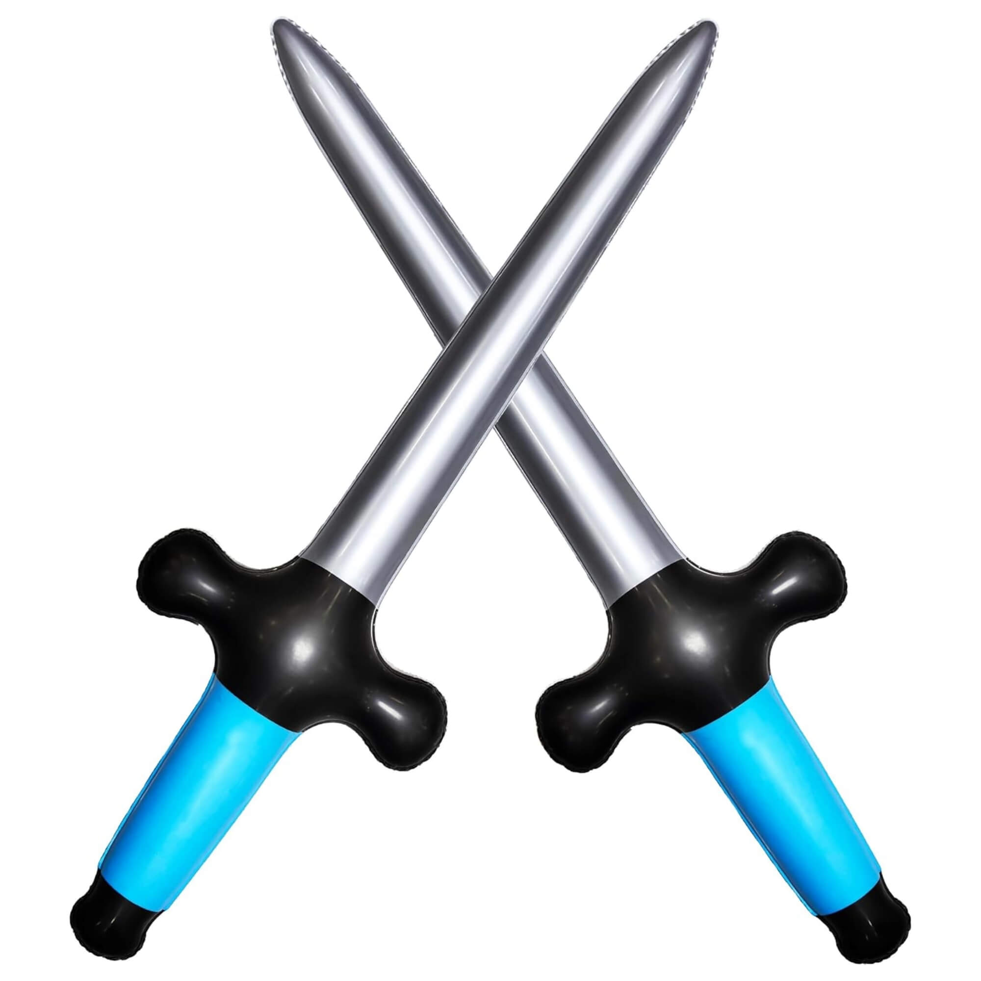 Blue inflatable swords, dual pack