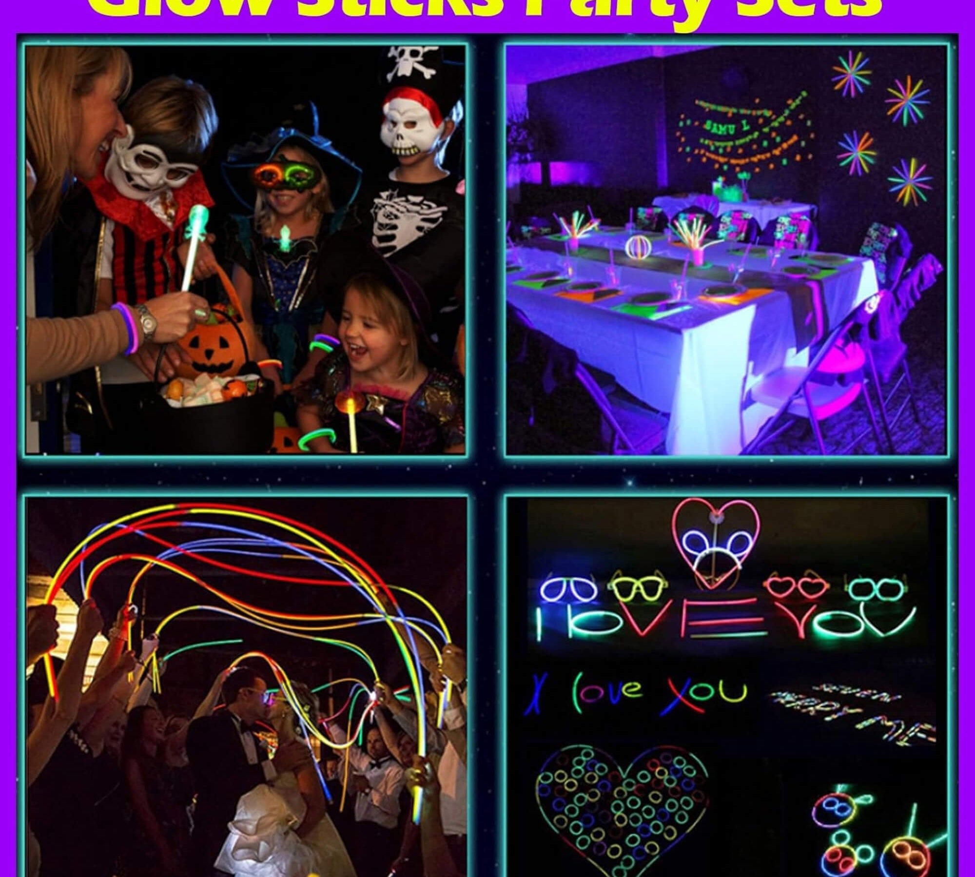 Glow disco wearable pack, ways to use