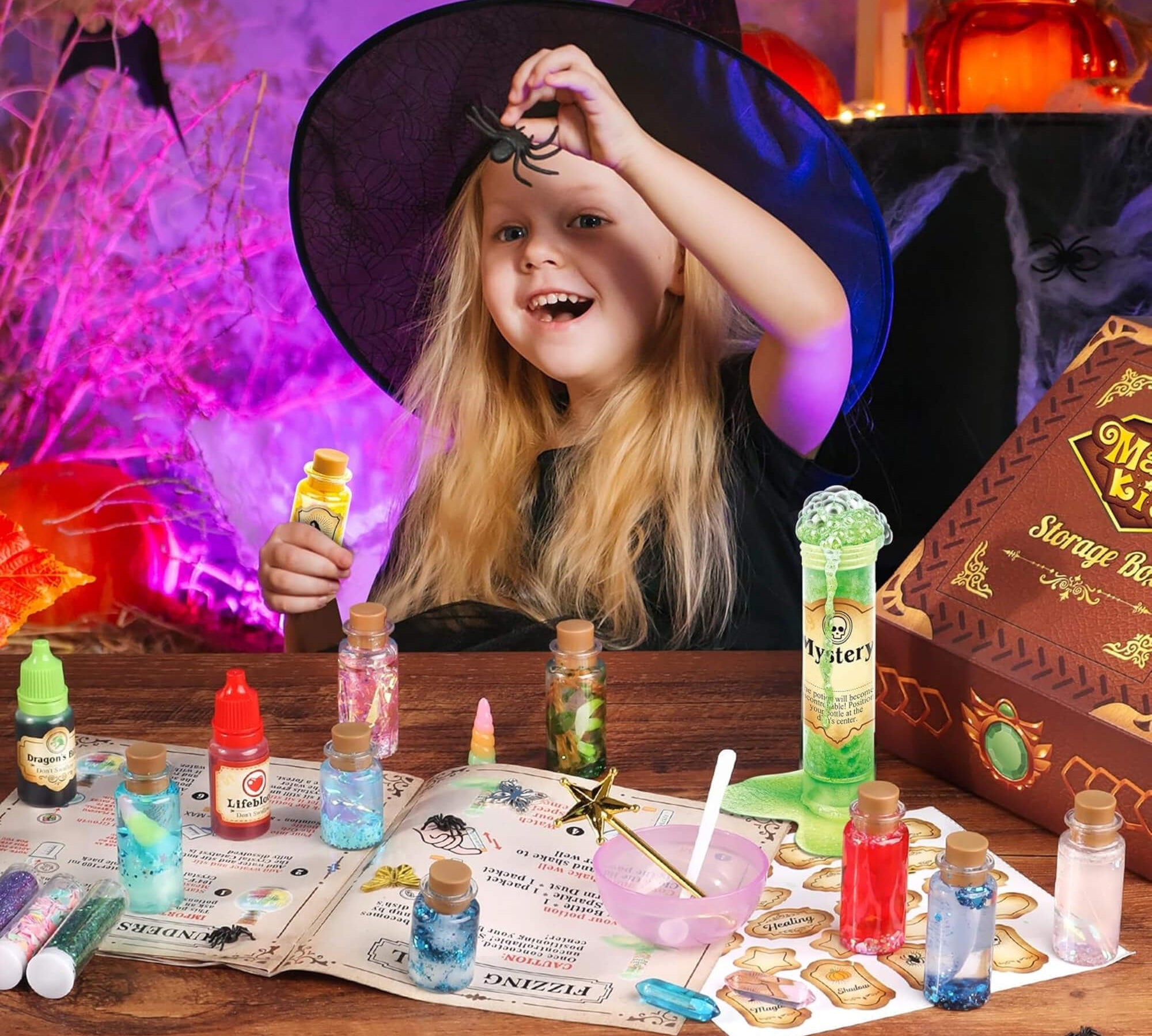 Harry Potter themed potion set, in action