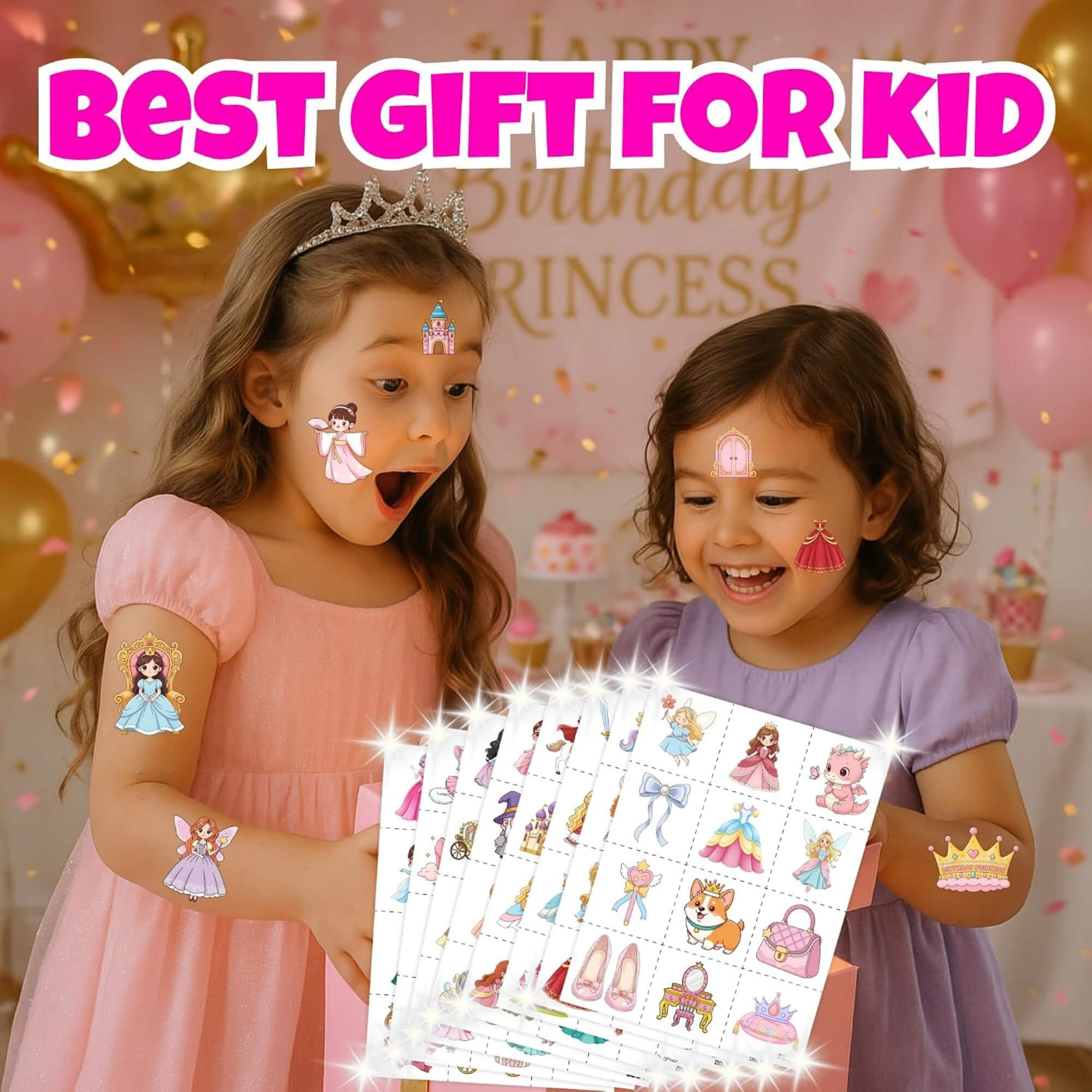 Princess temporary tattoos, gift idea