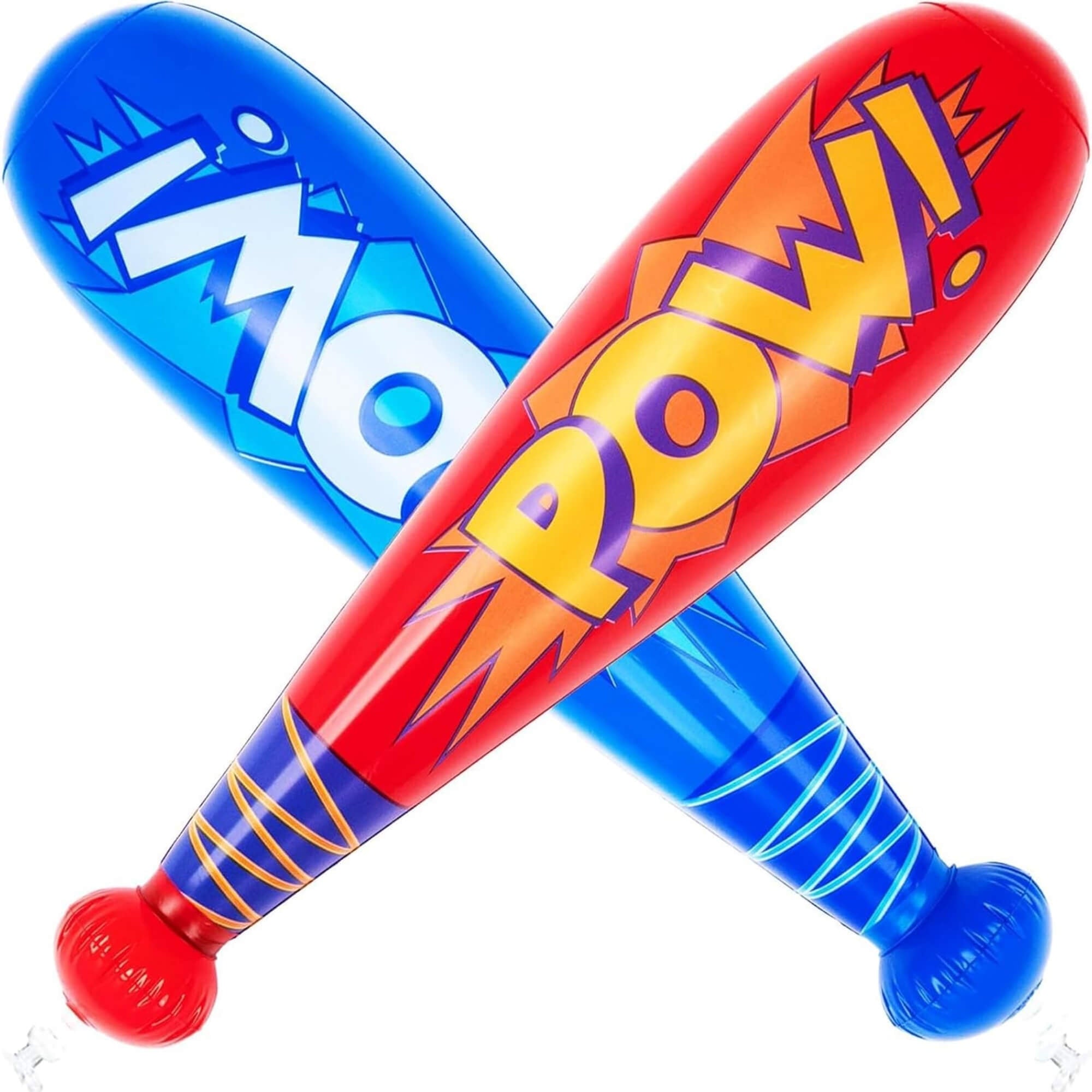 Superhero inflatable bats, pair
