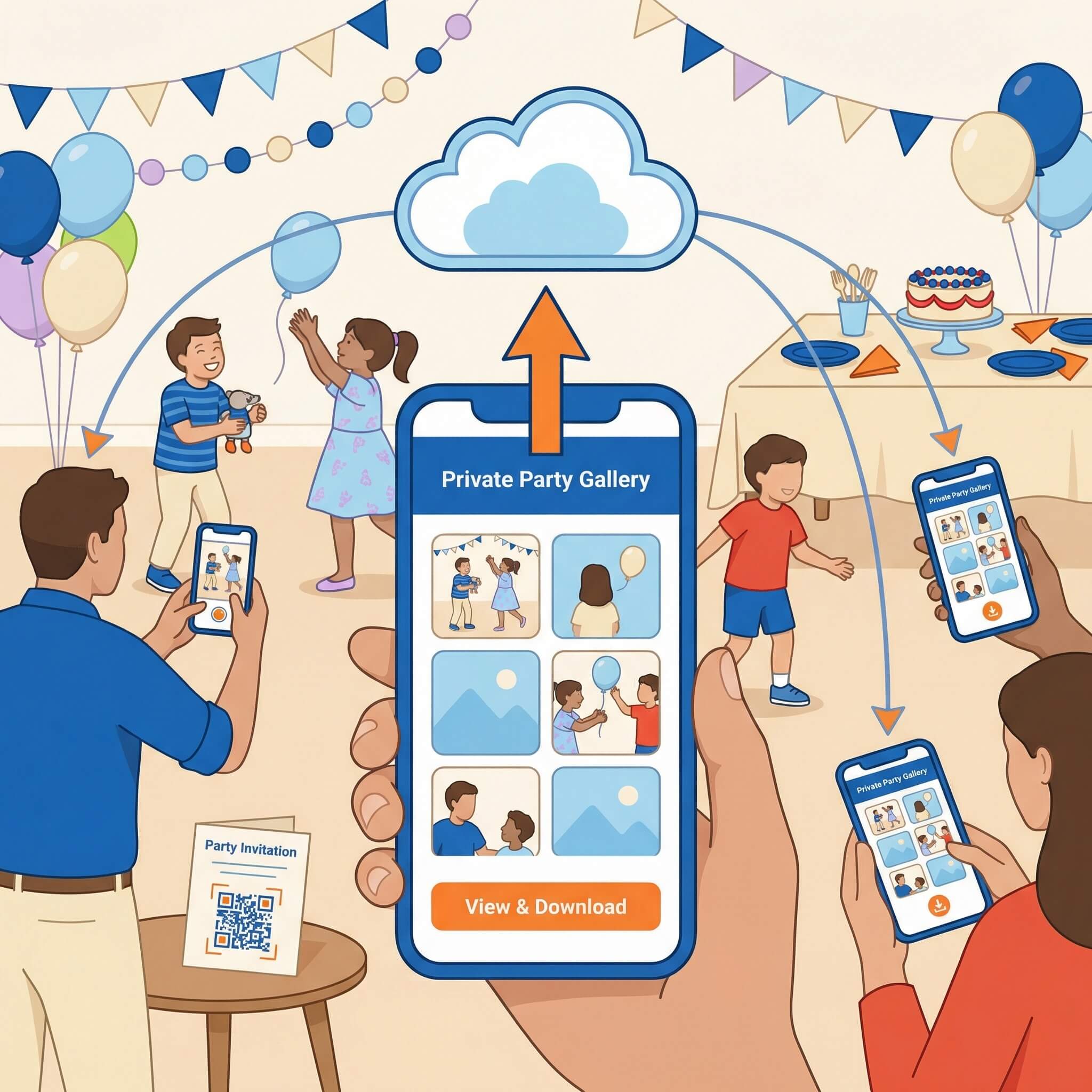A way to share photos after the event
