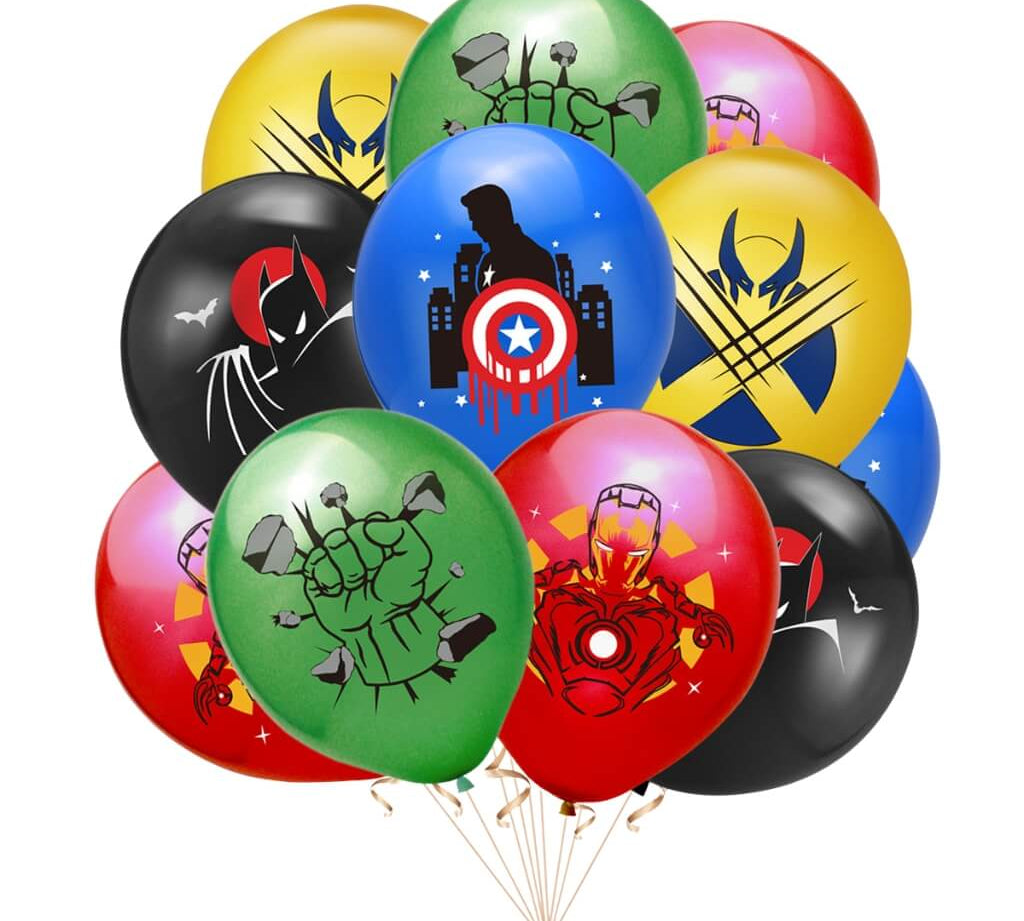 Superhero party supplies balloons