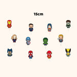 Superhero-themed cupcake toppers for dessert decoration